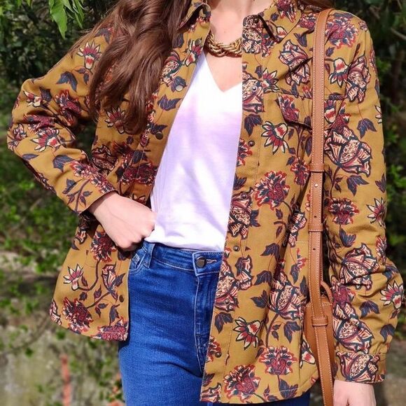 ZARA Printed Overshirt Embroidered New - Picture 2 of 7